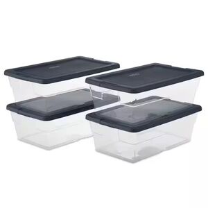 Sterilite 6 qt. Storage Boxes (Set of 4)